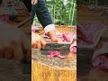 This Cleaver Knife Is Really Powerful Cutting#procutting#meatcutting#cuttingskills#tranding#shorts