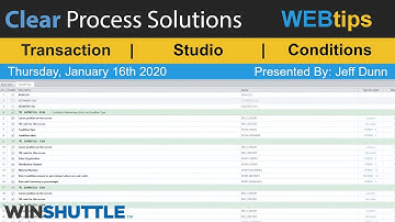 WINSHUTTLE Tutorial and WEBTips: Studio: Create Sales Pricing Conditions Using Transaction Scripts