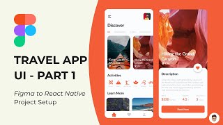 Travel App UI Part 1 - Figma to React Native screenshot 5