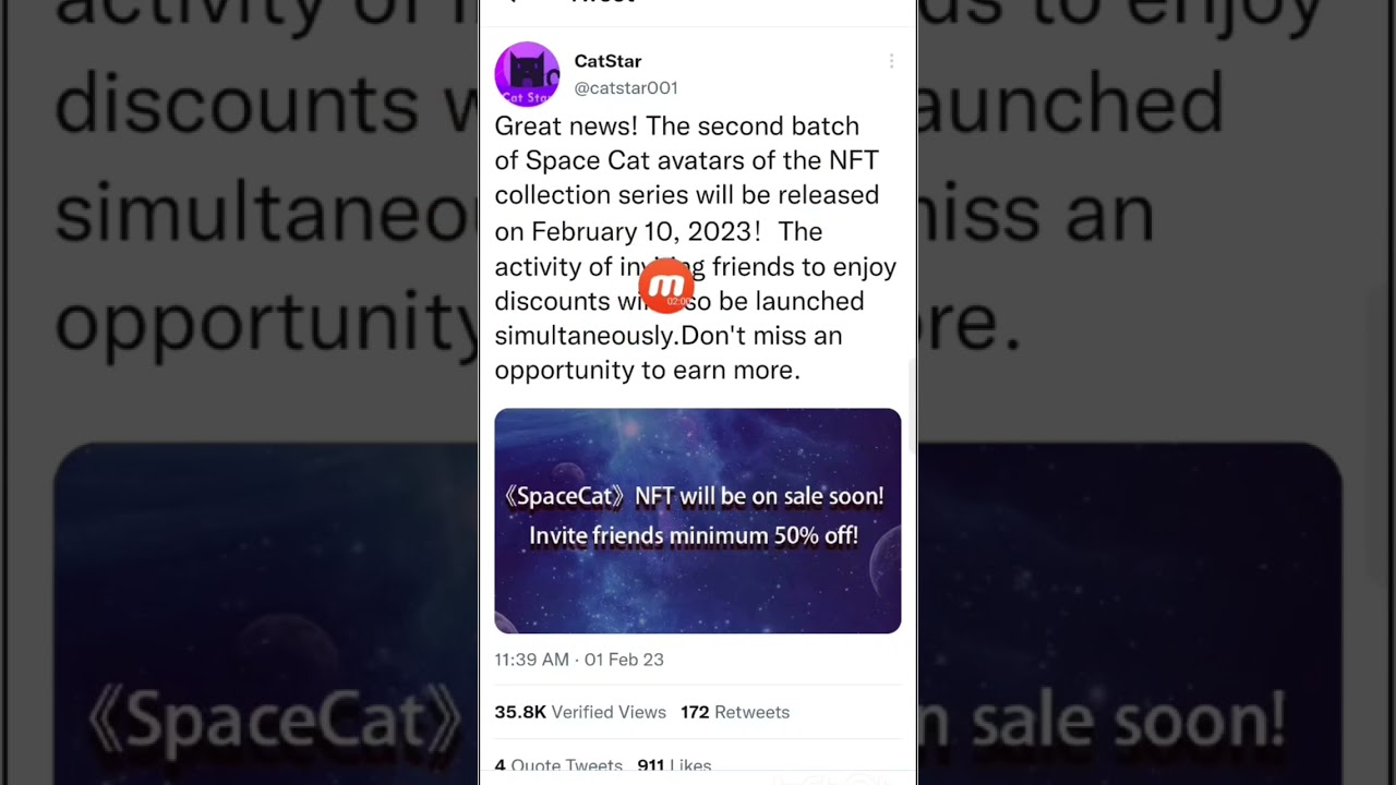 Catstar Nft Sale Start 2023