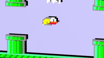 Flapple Bird  Apple II microM8 3D-ized version