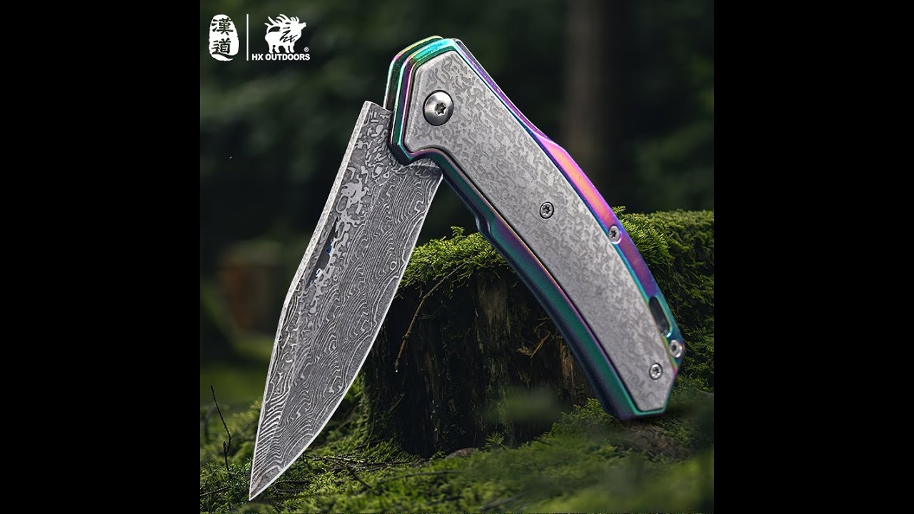 HX OUTDOORS Chameleon Slip Joint Folding Knife (3.46'' 5CR15)#edc # ...