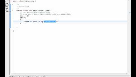 IF Anweisung Java Tutorial