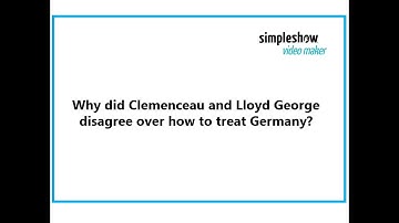 Exam Q on: Lloyd George and Clemenceau.