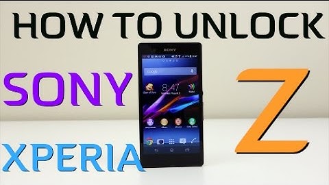 How To Unlock Sony Xperia Z (All Networks & Countries)