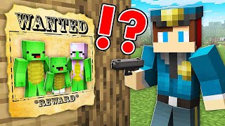 Why Mikey FAMILY is WANTED? JJ BECAME Policeman in Minecraft ! Best of Maizen  Compilation