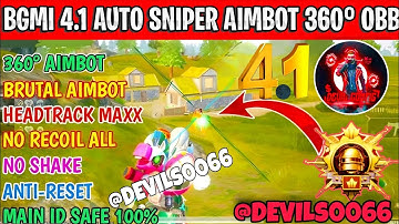 BGMI 4.1 AIMBOT OBB | BGMI 4.1 NO RECOIL CONFIG | BGMI NO RECOIL CONFIG 4.1 [ BGMI AIMBOT OBB 4.1 ]