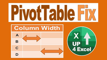How To Fix Column Widths in an Excel Pivot Table