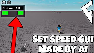 SET SPEED GUI SCRIPT MADE BY AI | ARCEUS X • DELTA • FLUXUS • HYDROGEN!