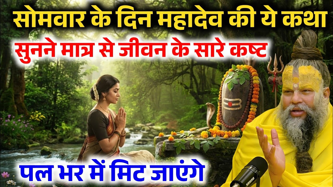 सोमवार के दिन भगवान शिव की यह कथा, सुनने मात्र से सारे कष्ट दूर हो जाते है ! Premanand ji Maharaj