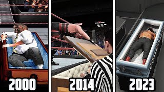 The Evolution Of Casket and Buried Alive Matches In EVERY WWE Games !!!