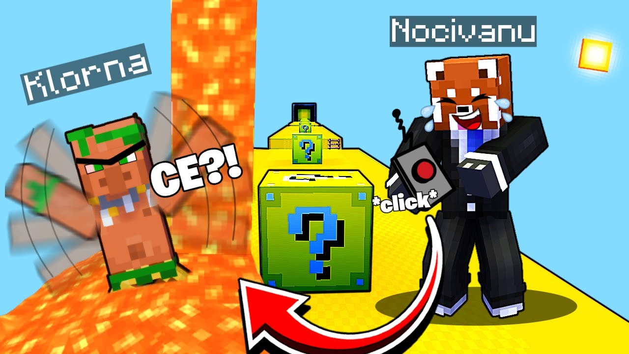 CURSA AMUZANTA pe LUCKY BLOCK RACE CU KLORNA! Cine Castiga?