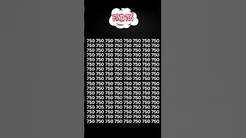 Challenge yourself to FIND 705 in 5sec #pickyourbrain