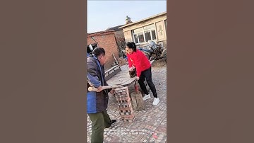 Breaking bricks: a unique method with a lever