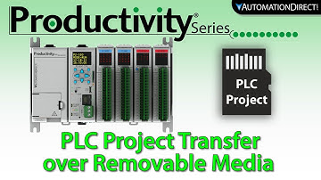 Productivity Series PLC Project Transfer over Removable Media from AutomationDirect