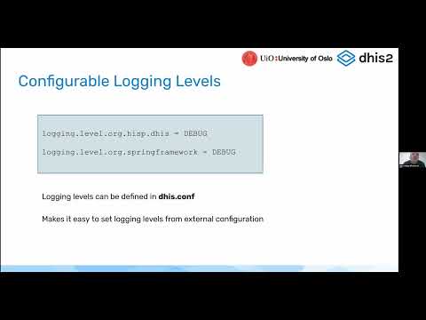 DHIS2 v238 Platform Configurable log levels