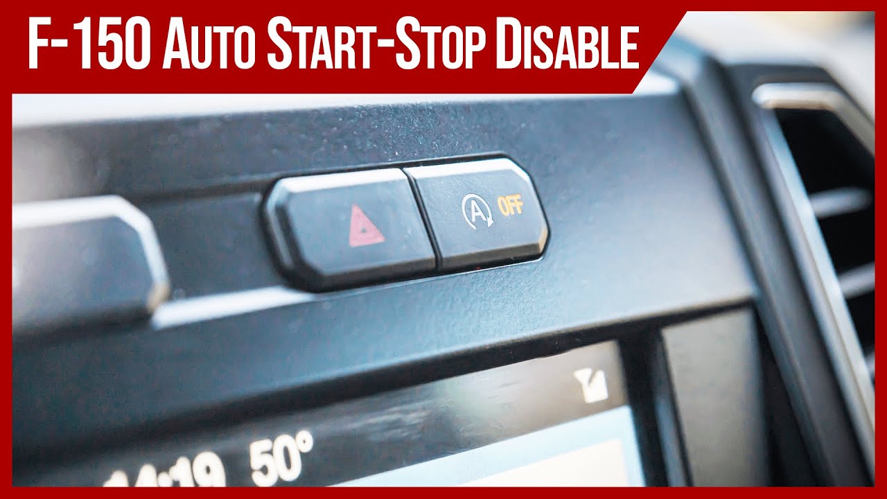 Disable AUTO START STOP on Ford F-150 - YouTube
