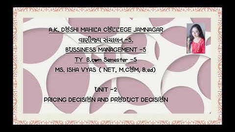 Ty bcom bm lecture 24 by pro Ms Isha vyas