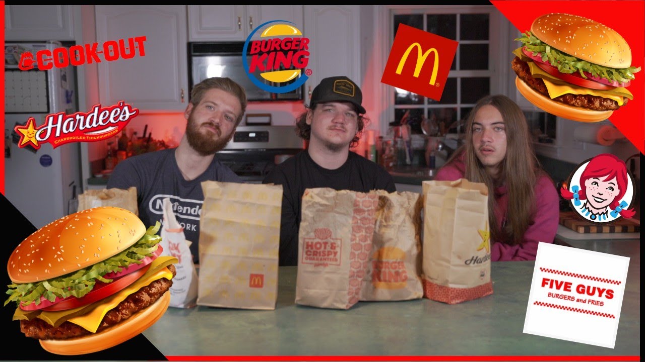 BEST to WORST Fast Food Burgers Ranking - YouTube