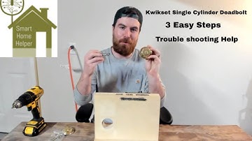 Kwikset Single Cylinder Deadbolt - Install