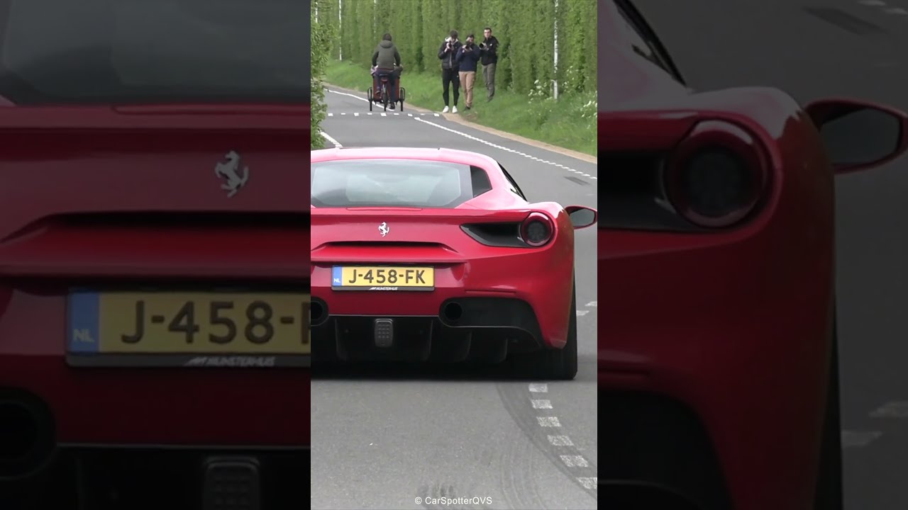 Ferrari 488 GTB Notivec LOUD Accelerating And Downshifts 