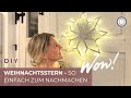 DIY - UNGLAUBLICH ! Leuchtender Weihnachtsstern mit nur 3 Zutaten SELBST GEMACHT