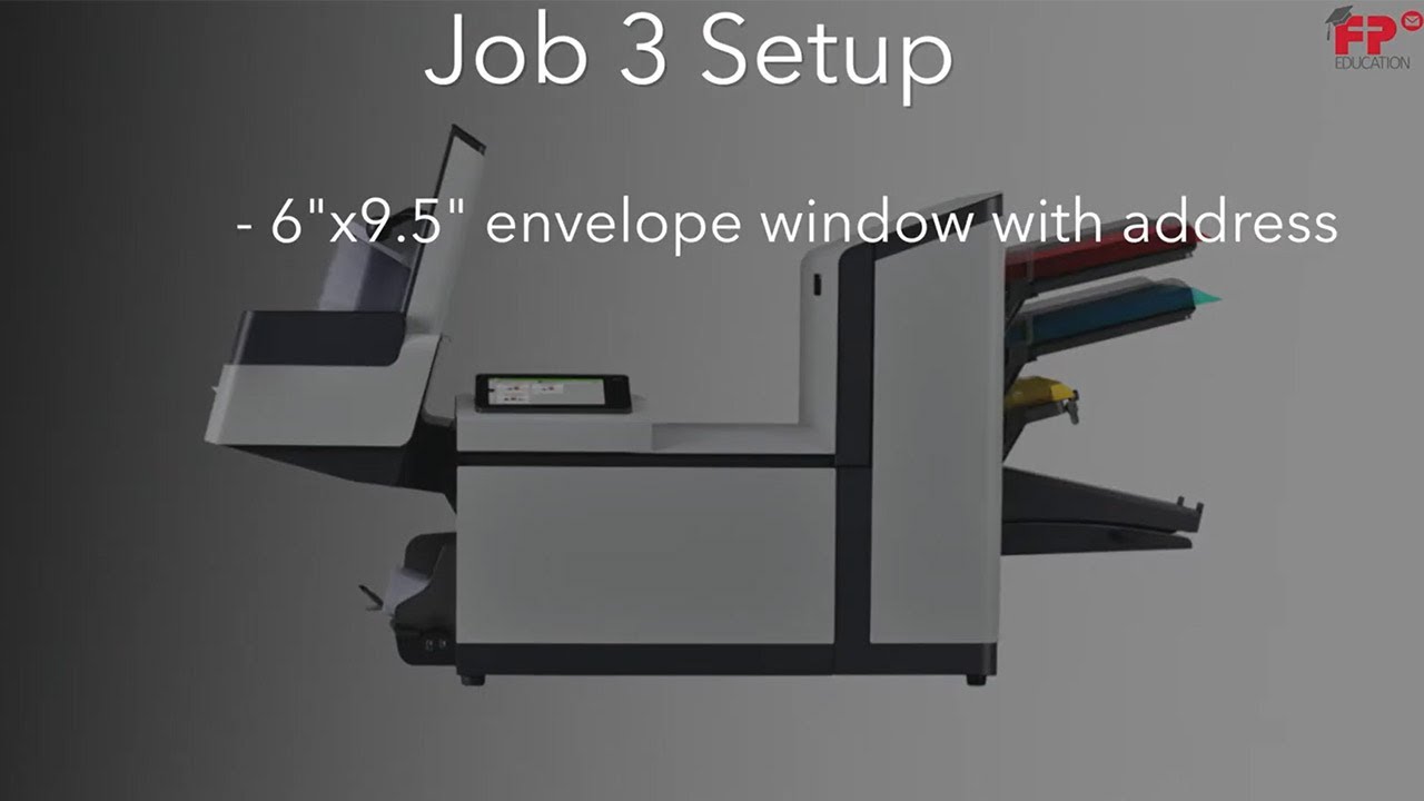 Job 3: Job Programming: Manual Job -6x9 Envelope, 2 sheets multifeed