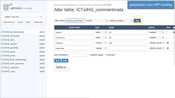 Changing WordPress Table Prefixes - step 1