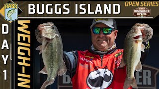 Weighin: Day 1 at Buggs Island (2023 Bassmaster OPENS)