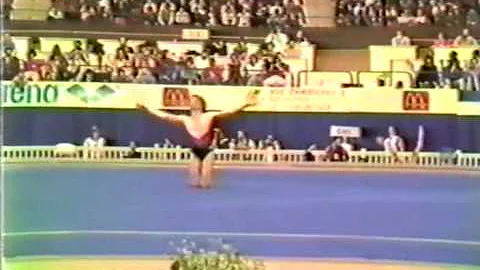 11th T FRG Christine Wetzel FX - 1985 World Gymnastics Championships 9.275