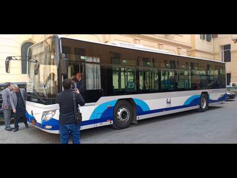 مبروك تشغيل اول اتوبيس ذكي كهربائي بالكامل في القاهرة خط ٦ اكتوبر مجانا ميدان الحصري هايبر