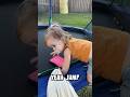 Dad surprises baby with her OWN trampoline!! #first #baby #suprise #adorable