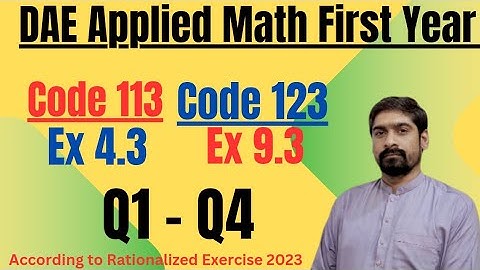 Non-Repeated Irreducible Quadratic Factors | Applied Math Codes 123/Ex 9.3 & 113/Ex 4.3 - Q 1-4