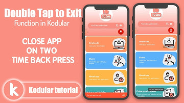 How to Add Double back press to exit in kodular Apps i Kodular i Thankable i MIT App inventor