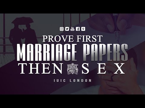 The Israelites: Prove First, Marriage Papers Then S E X