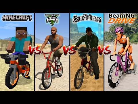 Видео: МАЙНКРАФТ BMX VS ГТА 5 BMX VS ГТА САН АНДРЕАС BMX VS BEAMNG DRIVE BMX - ГДЕ ЛУЧШЕ?