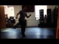 Martial arts cool kick