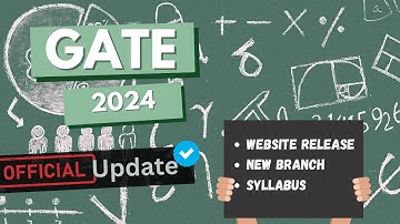 GATE-2024 Official Update | New Paper: Data science and AI | Dates | GateGeeks #gate2024 #gatecse