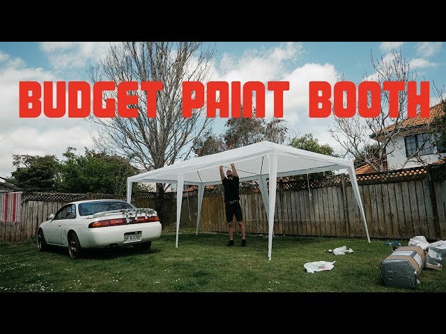 Setting Up A Budget Paint Booth In Our Backyard! 