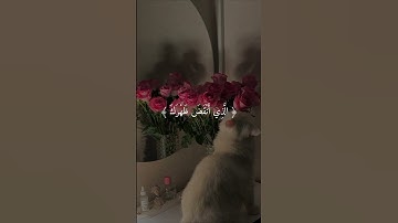 أترك أثر لك 🥹🌷..، القارئ: ما بعرف.، السورة: الشرح.، الآية: كله..، #القرآن_الكريم #اجر_لي_ولك