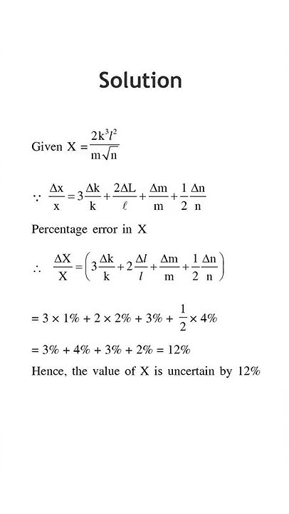 Physics Error Analysis Problem 31 With Solution error mcq neet physics-error-analysis-problem-31-with-solution-error-mcq-neet