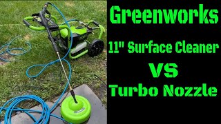 Greenworks Pro 3000 Turbo Nozzle Vs Surface Cleaner
