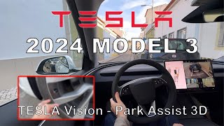 tesla hi-fidelity vision gave me curb rash... model 3 (2024)