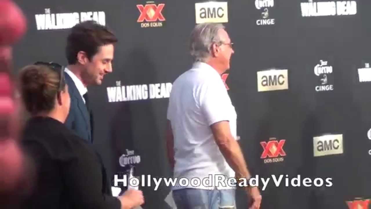 Andrew J. West arrives at The Walking Dead premiere