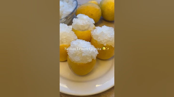 Sicilian Lemon Granita Recipe!  #shorts #youtubeshorts