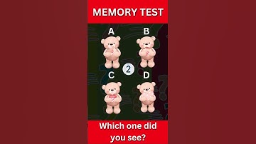 Memory Test - How good is your short term memory? #shorts #ytshorts