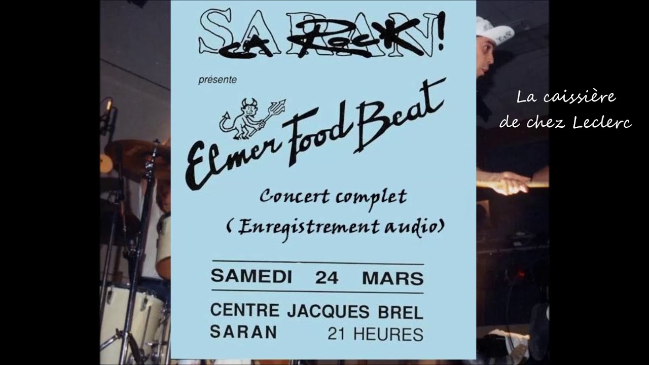 1989 Elmer Food Beat en concert à Saran La caissière de chez
