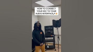 HOW TO CONNECT YOUR MIC TO YOUR INTERFACE AND RECORD #microphone #audiointerface #recordingsoftware