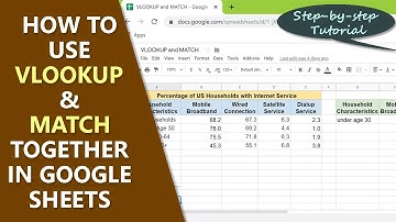 How to Use VLOOKUP and MATCH Together in Google Sheets | Google Sheets Functions