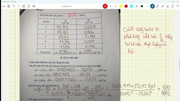 Vật Lý Đại Cương I- Bài thí nghiệm số 1 #hust #namthanh209
